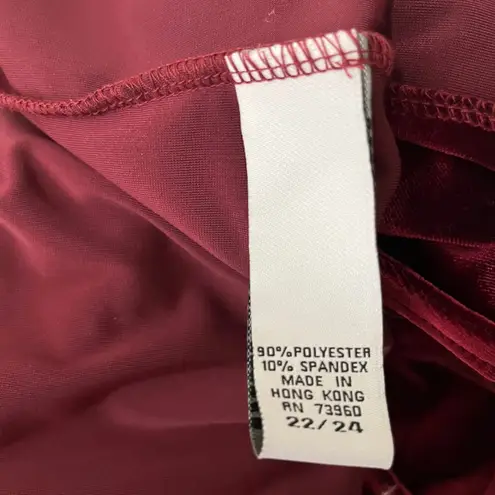 Soft by Avenue Burgundy Velvet Tunic Shirt Plus 22/24 Holiday Christmas NEW Red Size undefined