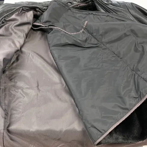 wilson's leather Vintage  Jacket Mens Large Lined Heavyweight Outdoor Grunge Goth