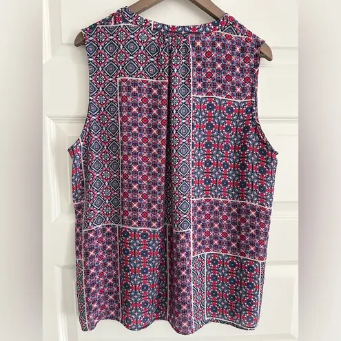 Violet+Claire Sleeveless Top Blue Pink Size 2X