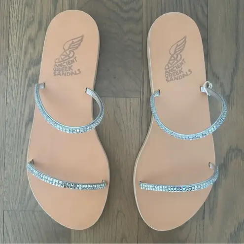 NIB Ancient Greek Sandals Saita Crystal