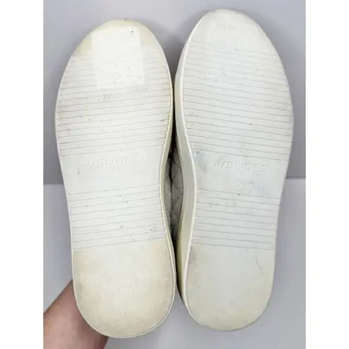 J/Slides Quilted Sneakers Platform Comfy Casual Shoes Women's Size 5 in Gray