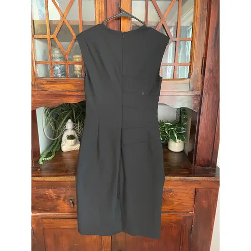 BOSS Hugo Boss Dicaila Black Sleeveless Sheath Dress Career Office Professional Size 2