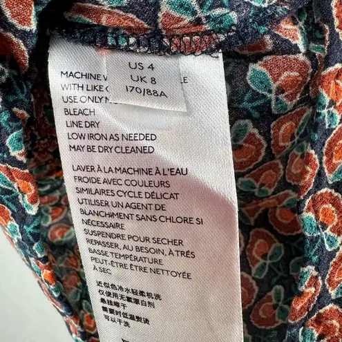 Maeve ‎ by Anthropologie Janie Flounced Peasant Blouse in Multi Size 4