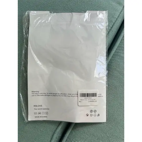 RSLove Women's Red Rhinestone Fishnet Bodysuit One Size Size XL