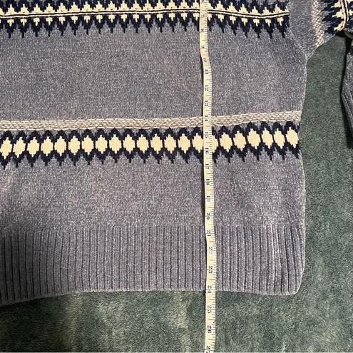 Christian Siriano Women’s Medium Blue Mock Neck Sweater