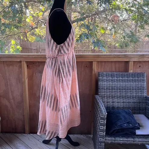 Akemi + Kin Anthropologie Ikat Halter Midi Dress Pink Size XS