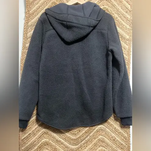 5.11 Tactical Women's FRANCES FLEECE COAT with Hood, Size Small, Dark Grey