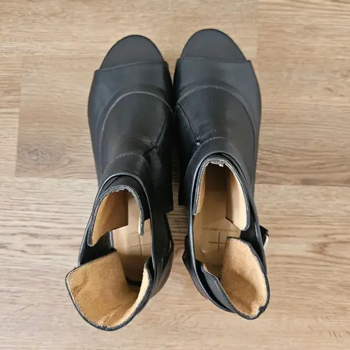 Thakoon Addition Sky 2 Leather Peep Toe Flatform Boots