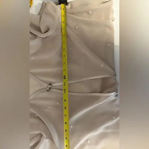 R & M Richards Open Style Jacket-Sizes 12 Elegant Cream Embellished VINTAGE