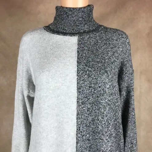 Ellen Tracy Downtown Glam Colorblock Turtleneck Sweater NWT LARGE