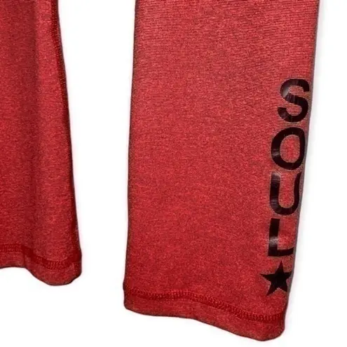 SoulCycle  Women’s Size S Red Black Marled Leggings