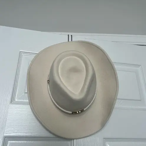 Nikki Beach wool Luna Hat in White