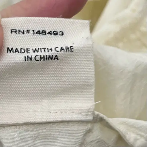 Doen Cecilia Dress Women’s Small Cream Silk Maxi Puff Sleeve Romantic