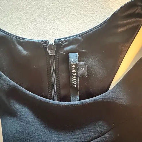 JAYGODFREY mini black cut Out Cocktail Dress size 2