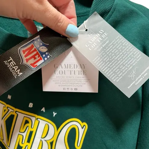 Women's XL Green Bay Packers Gameday Couture Rhinestone Star Sweatshirt JIT15 Size undefined