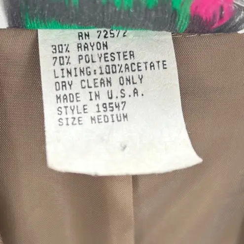 Christopher & Banks Vintage Cottagecore Whimsigoth Grandmacore Blazer Jacket Sz Medium Floral Print - Image 4