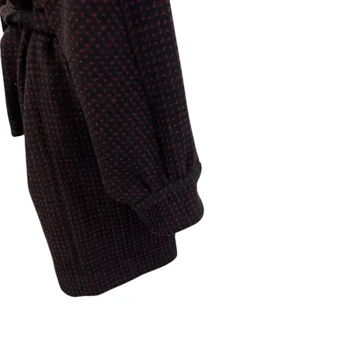 Ba&sh Dimitri Dress Mini Sweater Belted Jacquard Black Red Size 3 US 10