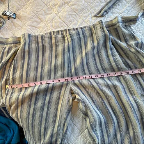 Patagonia  Garden Island Pants Small Blue Stripe Flowy