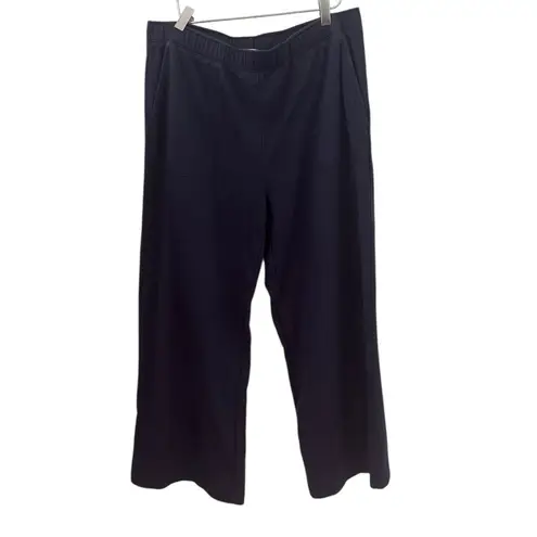 LAKE Wide Leg Lounge Pant in English Navy L Blue Size L