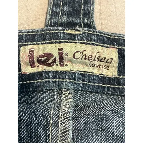 LEI Overall Shorts Juniors Size 3 Blue Denim Jean Overalls Shoulder Buckle NEW