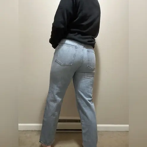 DÔEN Diana Jean Vendôme Wash 30 High Rise Straight Leg 100% Cotton Denim Blue