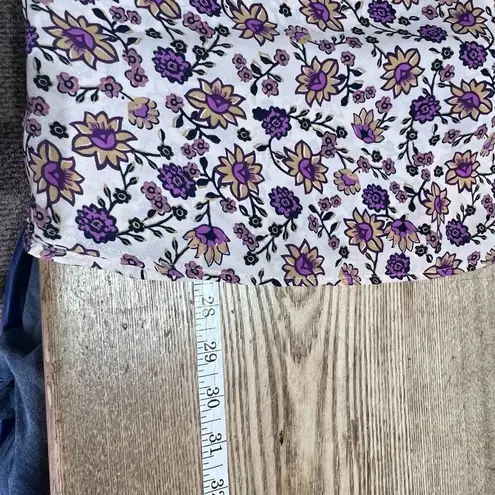 Carolina belle Women's Ribbed Cuffs Ruffled Neckline With Rear Keyhole Back Size