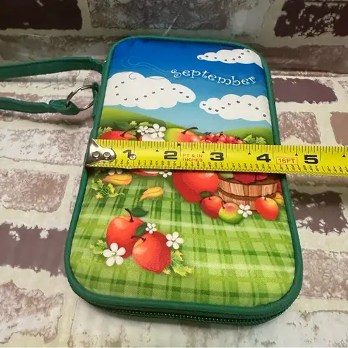 ID Wallet Green Apple Print Women's Wallet September Month