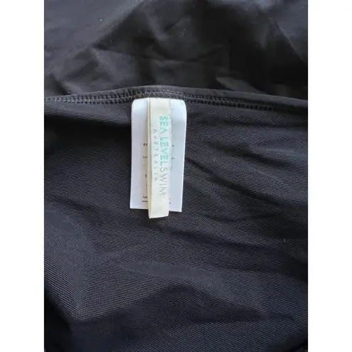 Sealevel swim Eco Essentials Spliced One Piece bathing suit size US 6 Black