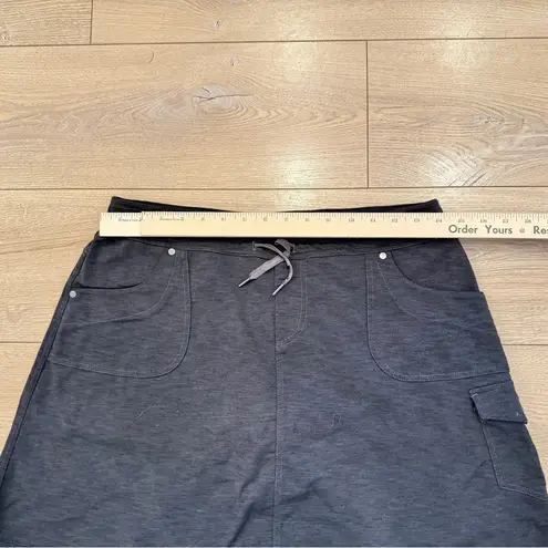 Kuhn Casual Black Cargo Skort Pockets and Built in Shorts Hiking Athletic Golf L Size L