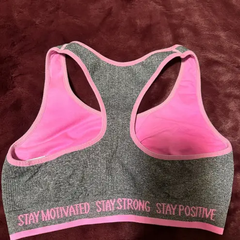 Jockey Women's Pink and Grey Bra in M Size M