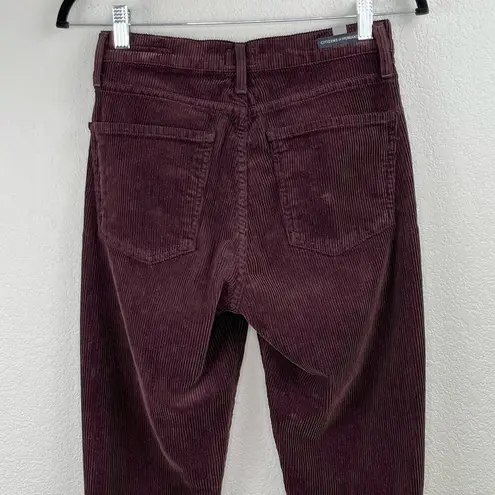 Citizens of Humanity  Olivia High Rise Slim Ankle Corduroy Pant in Raisin Size 25