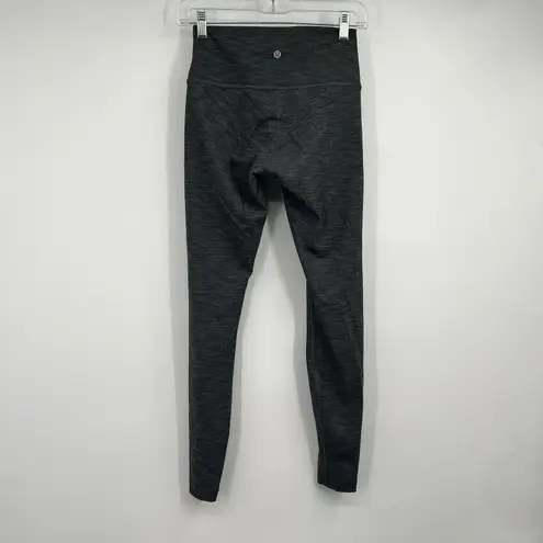 Lululemon Leggings Women's 6 Gray Wunder Under 7/8 Tight Yoga Pilates LW5C15S