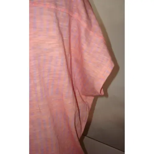 prAna NWT Womens Yoga Pilates Climb Top New Epley S Orange Purple SS Organic