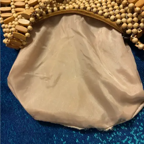 Wooden Beaded Vintage Retro Style Handbag Purse