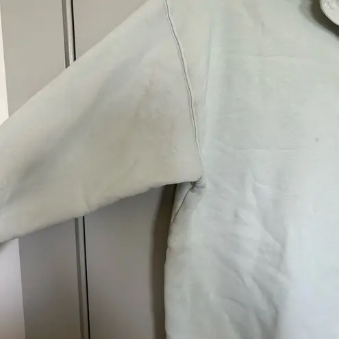 TNA super light min green Cozy fleece boyfriend Sweater Size M