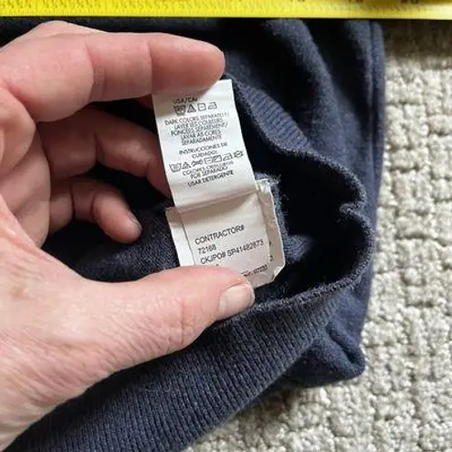 Calvin Klein Jeans Women's Size L Navy Blue Long Sleeve Pullover Sweater RN36543