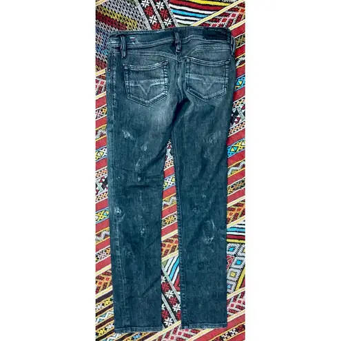 Diesel Matic Stretch Black Distressed Jeans, Sz 29W 32L