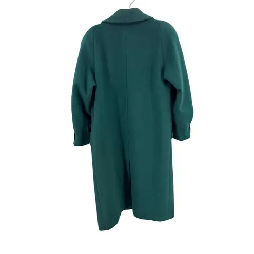 Donnybrook Women's green 12 wool Trench Coat cuffs sleeve vintage winter warm