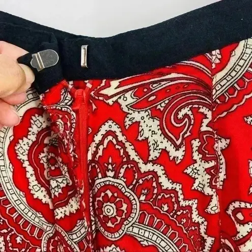 Staring At Stars UO Staring At Stars Women’s Lightweight Red Paisley Wide Leg Boho Pants Size 2