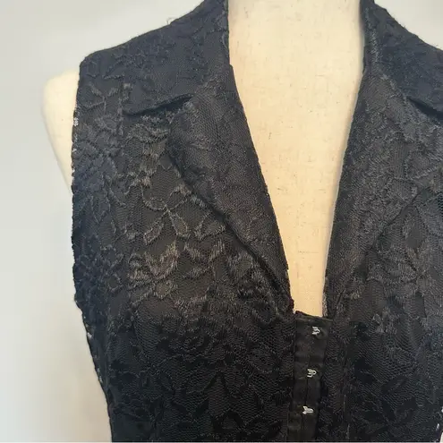 Scarlett 90s Black Lace Corest Tank Top Size 10