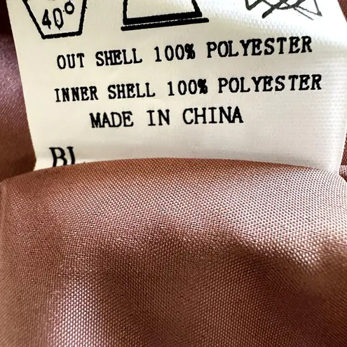 Revelry Gwen Chiffon Bridesmaid Dress Flutter Sleeve Surplice Cinnamon Rose 12 Pink