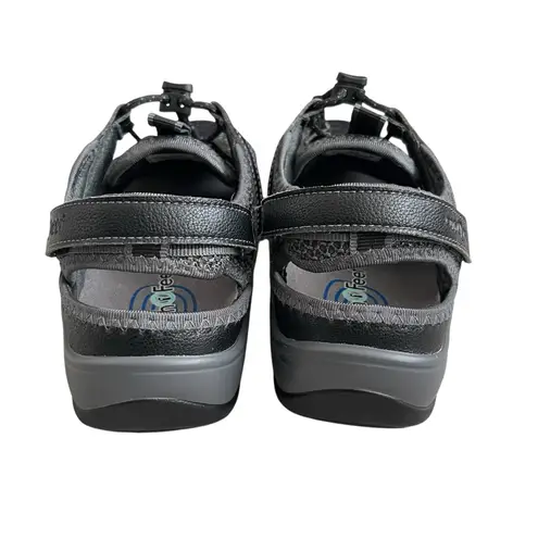 Orthofeet Verona Sandals Women’s 8.5 Black Versatile Adjustable Closed Toe