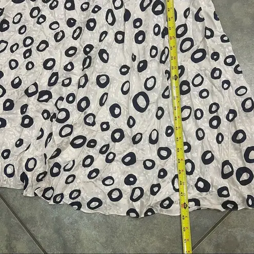 Rare Vintage 80's Flora Kung Dress Designer Silk Sz 12 Ruches Waist Pokadot Boho Black