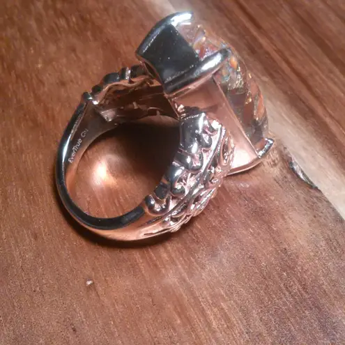 Matrix Fire Opal 14K Rose Gold Over Copper Solitaire Ring (Size 6)