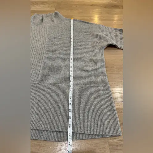 Summersalt The Luxe Cashmere Blend Funnel Neck Sweater wolf gray size XL