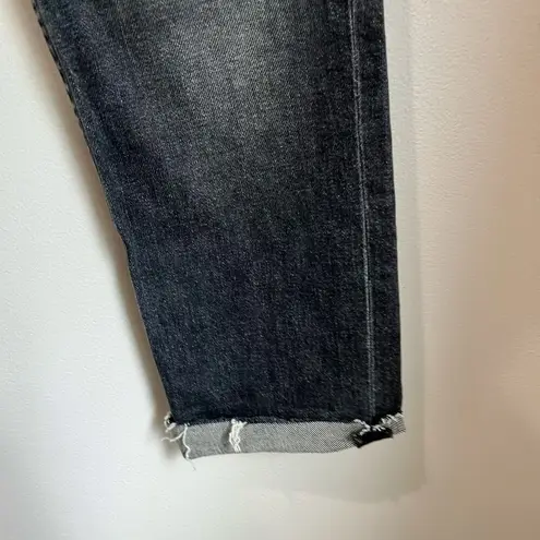 Mother The Flirt Chew Jeans in Cat & Kings Wash Straight Leg Jeans Size 24 Black