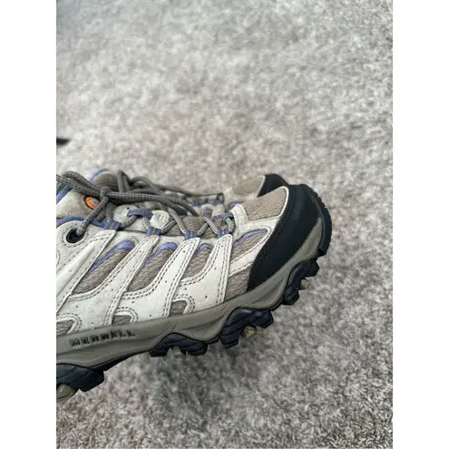 Merrell Women’s 8 Moab 3 Vent Hiking Shoes Aluminum Marlin Tan Brown Gorpcore