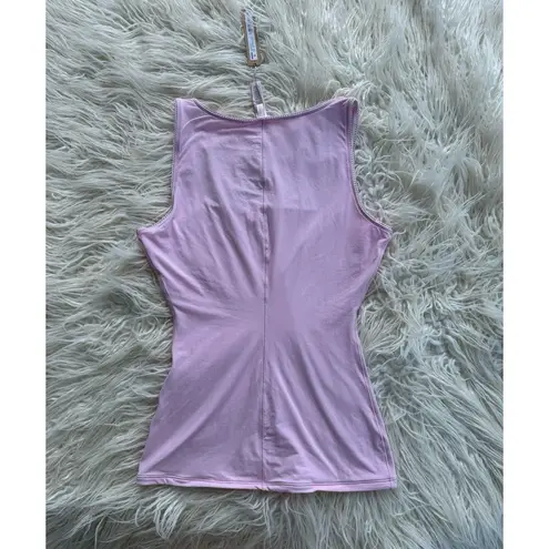 SKIMS Fits Everybody Picot Scoop Neck Tank Cherry Blossom Tonal Size XS