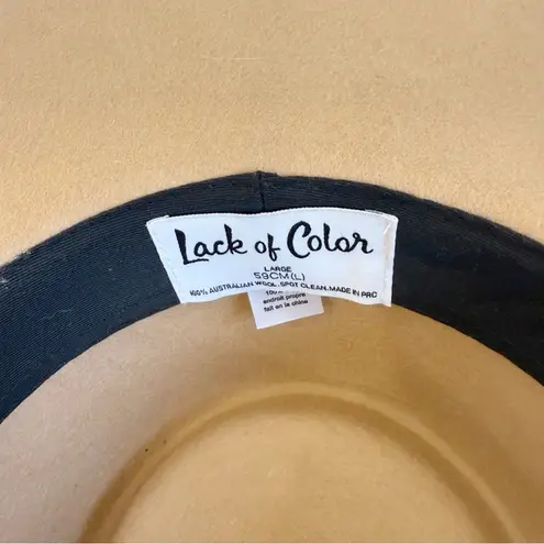 Lack of Color Zulu Rancher Wool Hat in Sand Sz L