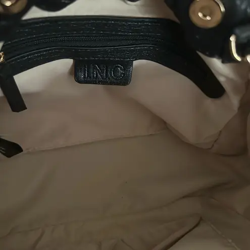 INC International Concepts Kemah Chained Satchel Crossbody Black